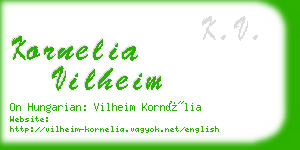 kornelia vilheim business card